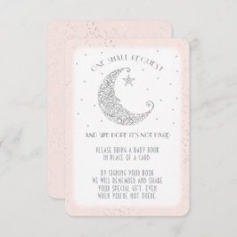 Buchen Moon Star Baby Dusche Silver Pink Einladung