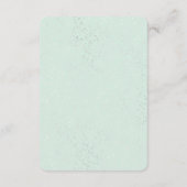 Buchen Moon Star Babydusche Silberminze Begleitkarte (Rückseite)