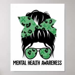Buchen psychische Gesundheit Bewusstsein psychisch Poster