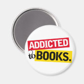 Buchen Sie Addict Funny Reading Geschenk Magnet (Vorderseite/Rückseite)