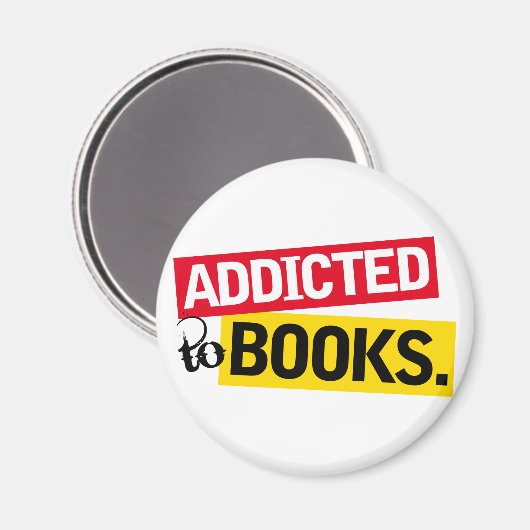 Buchen Sie Addict Funny Reading Geschenk Magnet (Vorderseite/Rückseite)