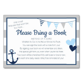 Buchen Sie Ahoy Nautical Boy Baby Showcard Tischnummer
