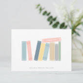 Buchen Sie Baby Dusche Vielen Dank Dankeskarte (Stehend Vorderseite)