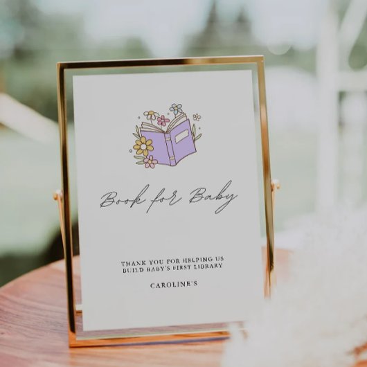 Buchen Sie Baby Sign, Baby Dusche Einladung