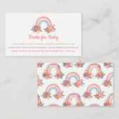 Buchen Sie Babydusche Regenbogen Blumenfarben Begleitkarte (Vorne/Hinten)