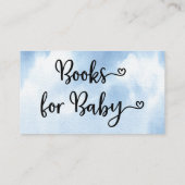 Buchen Sie Blue Boy Baby Dusche Einladung (Rückseite)