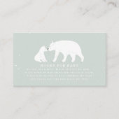 Buchen Sie Blue für Mama- und Babydusche Begleitkarte (Vorderseite)