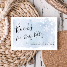 Buchen Sie Blue Snowflakes Bücher für Baby Begleitkarte