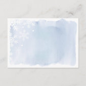 Buchen Sie Blue Snowflakes Bücher für Baby Begleitkarte (Rückseite)