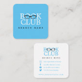 Buchen Sie Club Business Card Quadratische Visitenkarte (Vorne/Hinten)