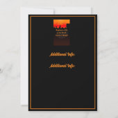 Buchen Sie das Event Black Einladung (Rückseite)