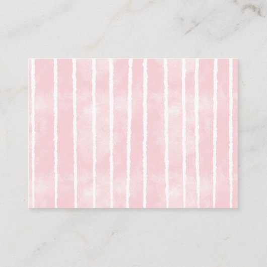 Buchen Sie das Sweet Deer Pink Baby Showbook Begleitkarte (Rückseite)