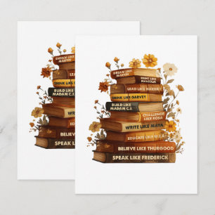 Buchen Sie den Black History Monat Karte