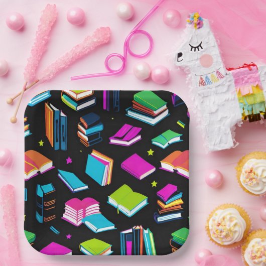 Buchen Sie den farbenfrohen Platz Pappteller (Party)