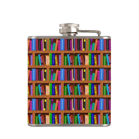 Buchen Sie die Seezunge mit Emily Dickinson Zitat Flachmann (Rückseite)