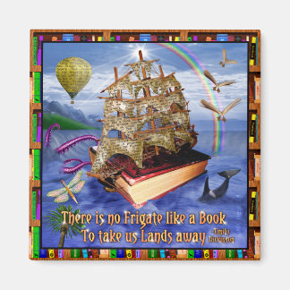 Buchen Sie die Seezunge mit Emily Dickinson Zitat Magnet