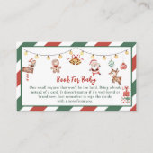 Buchen Sie die Weihnachtskarte für das Party Begleitkarte (Vorderseite)