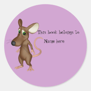 Buchen Sie "dieses Buch gehört" Aufklebern Runder Aufkleber