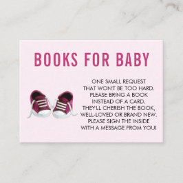 Buchen Sie ein Buch für Baby, Pink Sneakers Baby D Begleitkarte