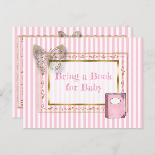 Buchen Sie eine Baby-Showkarte Einladungspostkarte (Vorne/Hinten)