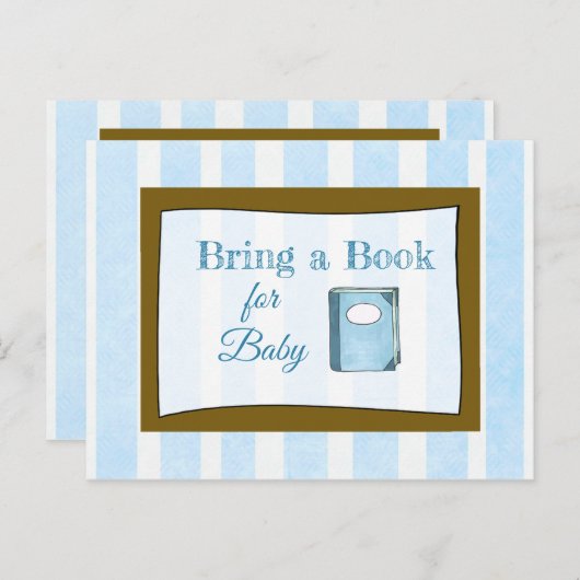 Buchen Sie eine Baby-Showkarte Einladungspostkarte (Vorne/Hinten)