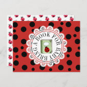 Buchen Sie eine Baby-Showkarte Einladungspostkarte (Vorne/Hinten)