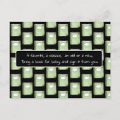 Buchen Sie eine Baby-Showkarte Einladungspostkarte (Rückseite)