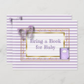 Buchen Sie eine Baby-Showkarte Einladungspostkarte (Vorne/Hinten)