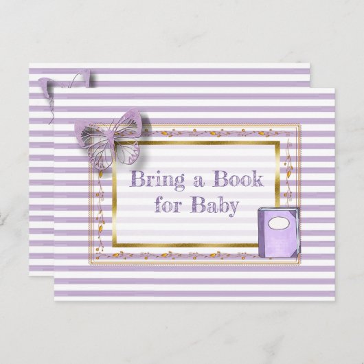 Buchen Sie eine Baby-Showkarte Einladungspostkarte (Vorne/Hinten)