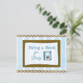 Buchen Sie eine Baby-Showkarte Einladungspostkarte (Stehend Vorderseite)