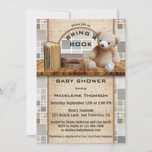 Buchen Sie eine Babydusche Einladung (Vorderseite)