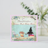 Buchen Sie eine Babydusche mit Alice im Wunderland Einladung (Stehend Vorderseite)