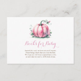 Buchen Sie eine Babyduschkarte - Pink Pumpkin Begleitkarte