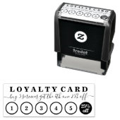 Buchen Sie fünf Rabattkampagne Loyalty Punch Permastempel (Beispiel)
