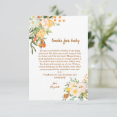 Buchen Sie für die Baby Watercolor Baby Shower Dankeskarte (Stehend Vorderseite)