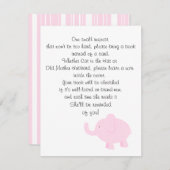 Buchen Sie für eine Babydusche Begleitkarte (Vorne/Hinten)