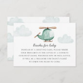 Buchen Sie für eine Babydusche | Helikopter Begleitkarte (Vorne/Hinten)