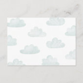 Buchen Sie für eine Babydusche | Helikopter Begleitkarte (Rückseite)