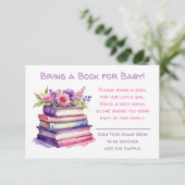 Buchen Sie für Ihr Baby | Babydusche Begleitkarte (Stehend Vorderseite)