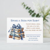 Buchen Sie für Ihr Baby | Babydusche Begleitkarte (Stehend Vorderseite)