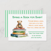 Buchen Sie für Ihr Baby | Babydusche Begleitkarte (Vorne/Hinten)