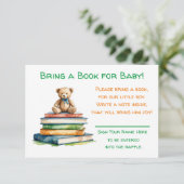 Buchen Sie für Ihr Baby | Babydusche Begleitkarte (Stehend Vorderseite)