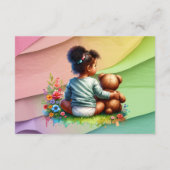 Buchen Sie für Ihr Baby | Mädchendusche Begleitkarte (Rückseite)