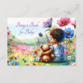 Buchen Sie für Ihr Baby | Mädchendusche Begleitkarte (Rückseite)