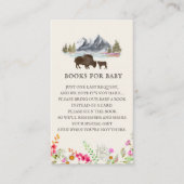 Buchen Sie Gebirge Buffalo Floral Baby Dusche Begleitkarte (Vorderseite)