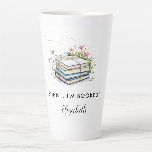 Buchen Sie Geschenke Wildblumen Funny Bookname Milchtasse (Vorderseite)