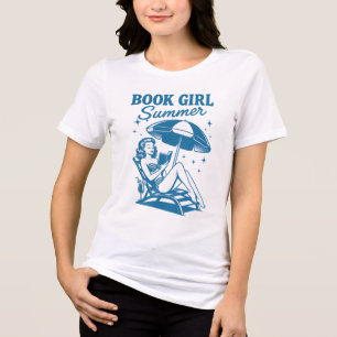 Buchen Sie Girl Summer Retro Vintages Button-Up Tri-Blend Shirt
