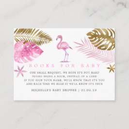 Buchen Sie Ihr Pink and Gold Flamingo Baby Showboo Begleitkarte