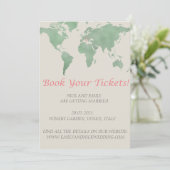 Buchen Sie Ihre Eintrittskarten für Ihre Hochzeit Einladung (Stehend Vorderseite)