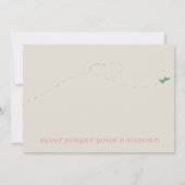 Buchen Sie Ihre Eintrittskarten für Ihre Hochzeit Einladung (Rückseite)